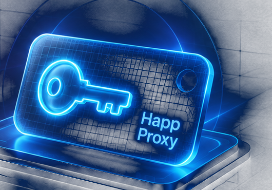Ключ Happ Proxy на подставке